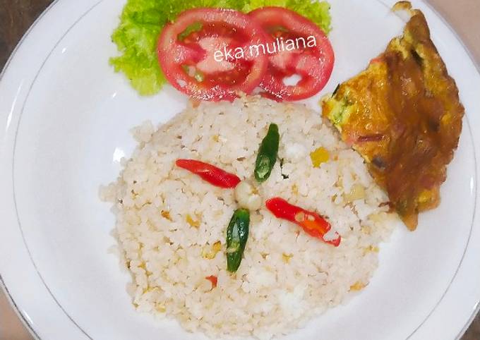 Nasi goreng putih kampung