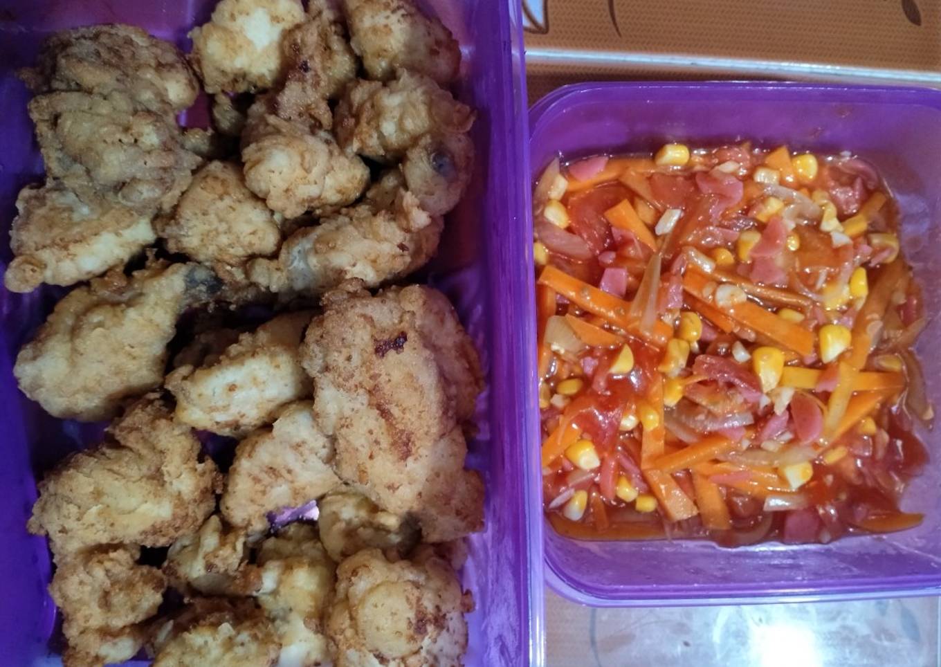 Ayam Goreng Tepung Saus Pedas Ringan