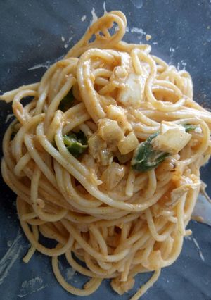 Foto resep Spaghetti telur asin