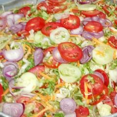 A picture of Steak salad.