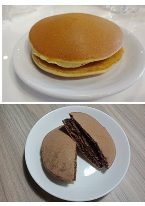 Hình của món DORAYAKI - Bánh rán Doraemon.