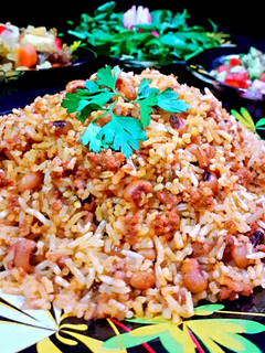عکسی از دستور استانبولی پلو با لوبیا چشم بلبلی😋