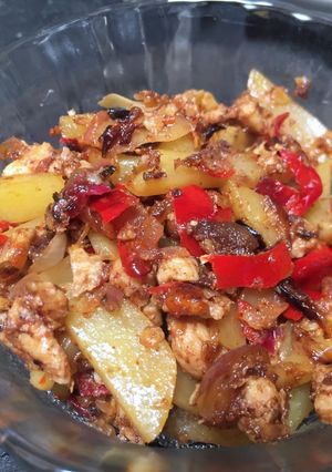 Foto resep Ayam Cincang Kentang