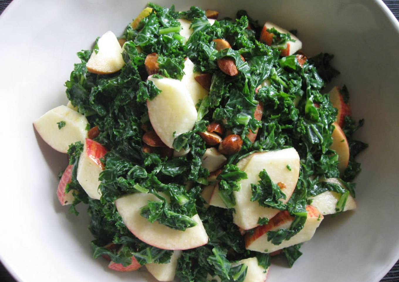 Kale Apple Almond Salad