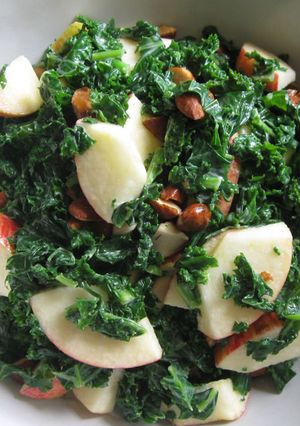 A picture of Kale, Apple & Almond Salad.