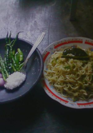 Foto resep Mie goreng sambal ijo