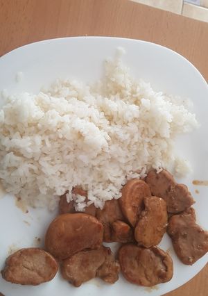 Una foto de Solomillo de cerdo con salsa vino dulce
