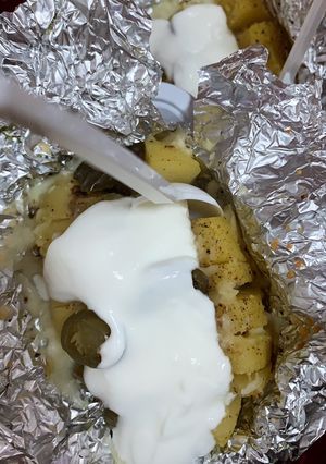 صورة لوصفة البطاطا المشوية 💛🥔
