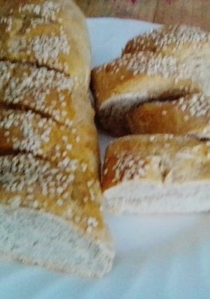 Una foto de Pan rústico natural (baguette)