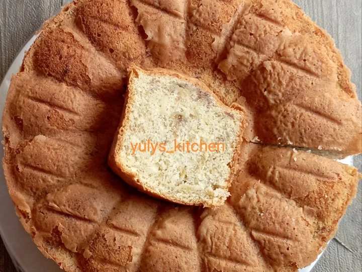 Langkah Gampang Menyiapkan Resep Bolu pisang metode all in one yang Lezat Anti Ribet, Mantap