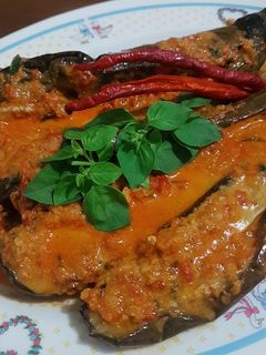 Foto resep Terong bakar bumbu pecel