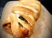 A picture of salmon puff pastry