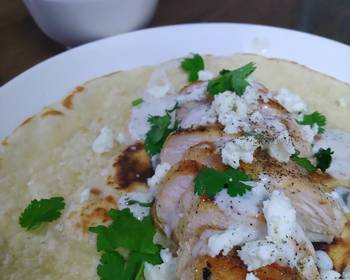 Easy Recipe Sauteed Chicken  Feta Wrap Very Delicious