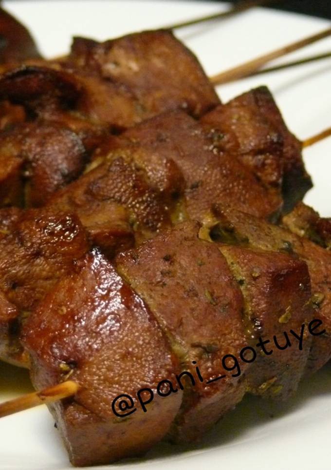 Шашлички з печінки