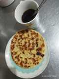 Arepa con plátano maduro y queso