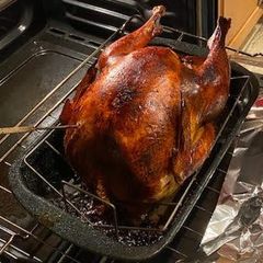 A picture of Thanksgiving Brined-Roasted Turkey.
