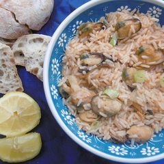 A picture of Mouthwatering Mussel Pilaf Dish.