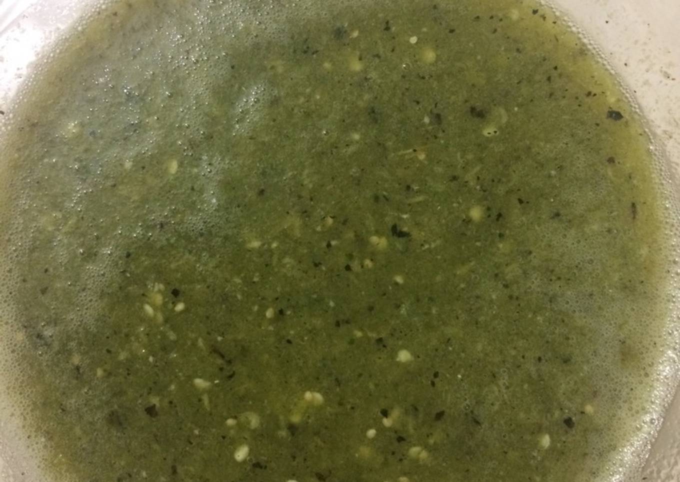 Salsa verde asada