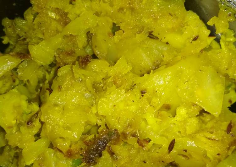 Cabbage coconut fry