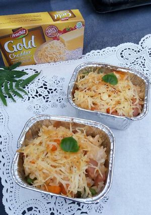 Foto resep Nasi panggang sayur keju