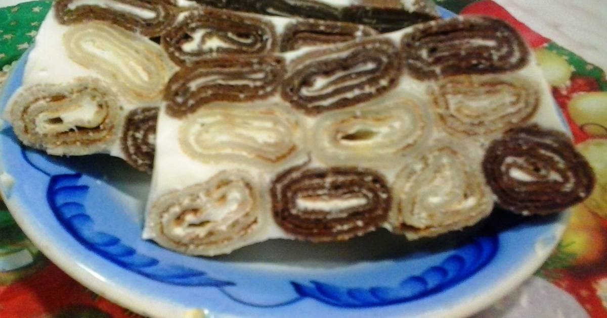 Рецепт торта из блинов со сметаной