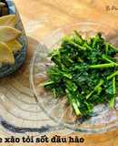 Cải kale xào tỏi sốt dầu hào