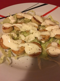Una foto de Ensalada de hueva a la plancha