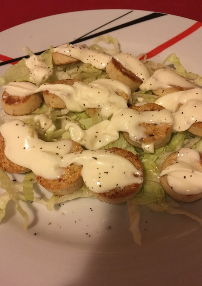 Una foto de Ensalada de hueva a la plancha