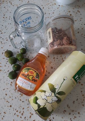 Hình của món Trà tắc (quất) xí muội.