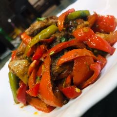 A picture of Capsicum Chicken Masala.