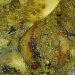 Potatoes and sweet potato chat A picture of Potatoes and sweet potato chat.