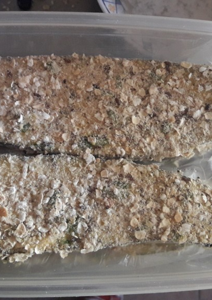 Una foto de Milanesas de berenjenas para frezzar!🍆