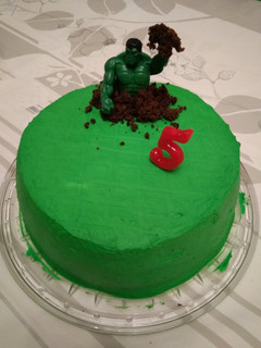 Una foto de Tarta Hulk con Thermomix