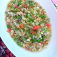 Ensalada fría gazpacha de picadillo de pulpos