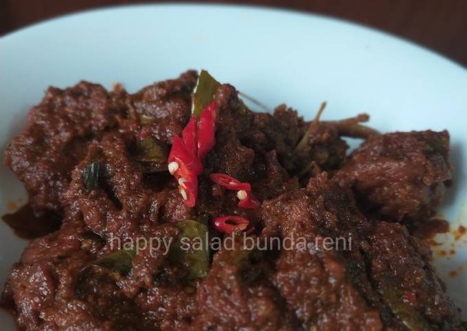 Bumbu Rendang Original - Indonesian Beef Rendang Recipe Resep Rendang