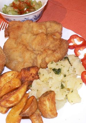 Rántott hús készítése recept fotója
