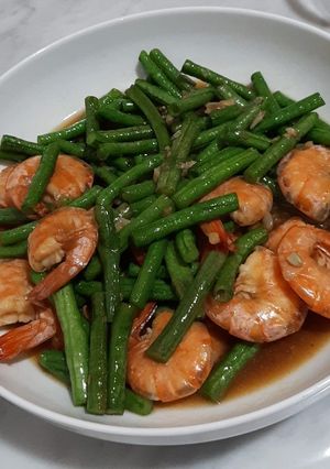 Foto resep Tumis Udang Kacang Panjang