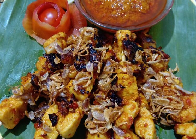 Sate ayam bumbu merah...♥�?