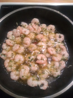 Una foto de Gambas al ajillo