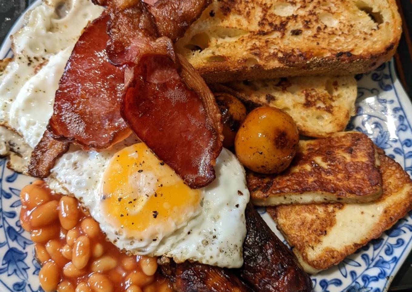 Full English Breakfast for Dinner - My "Brinner"