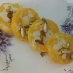 A picture of Mango Ice cream Rolls.