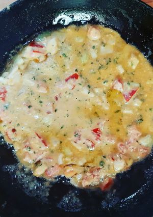 A picture of Vegan Besan Chilla-First Try.