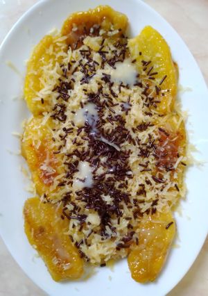 Foto resep Pisang Penyet Coklat Keju