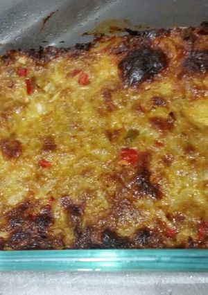 Una foto de Torta de coliflor con atún 🐟