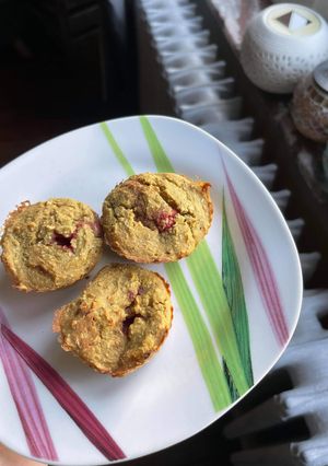 Une photo de Raspberries Muffins Vegan