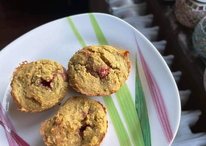 Raspberries Muffins Vegan