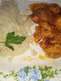 Pollo tikka masala con arroz