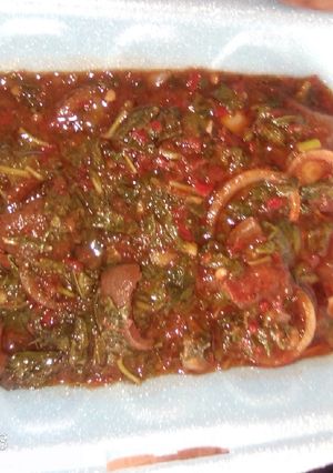 A picture of Vegetable soup.