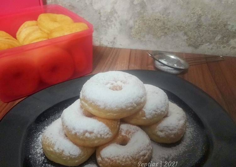 Bahan Donat Kentang Mini (tanpa telur dan susu) | Cara Membuat Donat Kentang Mini (tanpa telur dan susu) Yang Mudah Dan Praktis