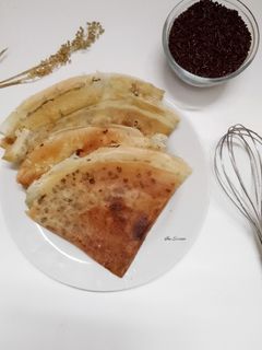 Foto resep Crunchy Crepes Bunga Telang Teflon (Lekker)